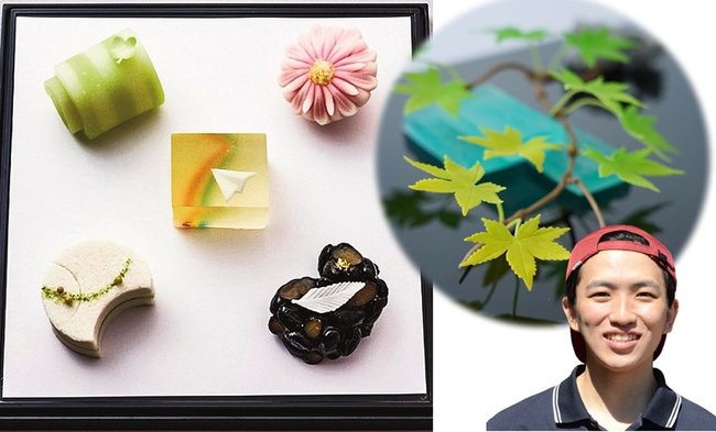出雲市内の和菓子店に勤務し、７月の全国和菓子コンテストで最高賞を受賞した野田大晴（まさはる）さん（25）。工夫した点や和菓子作りへの思いを聞いた