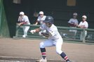 広瀬－大田一＝２０２３年７月２４日、浜田市野球場