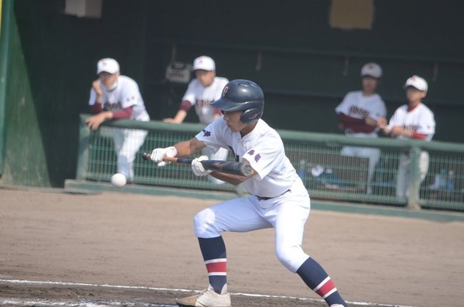 広瀬－大田一＝２０２３年７月２４日、浜田市野球場