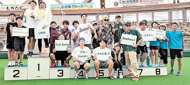 第１回島根県モルック大会で表彰されたチーム