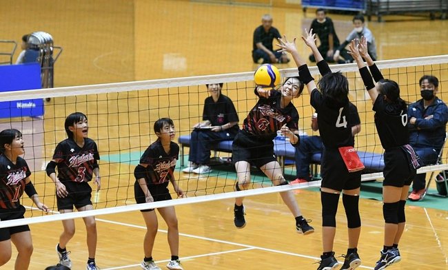 【女子決勝】伯太クラブジュニアーかわもとジュニアバレーボールクラブ