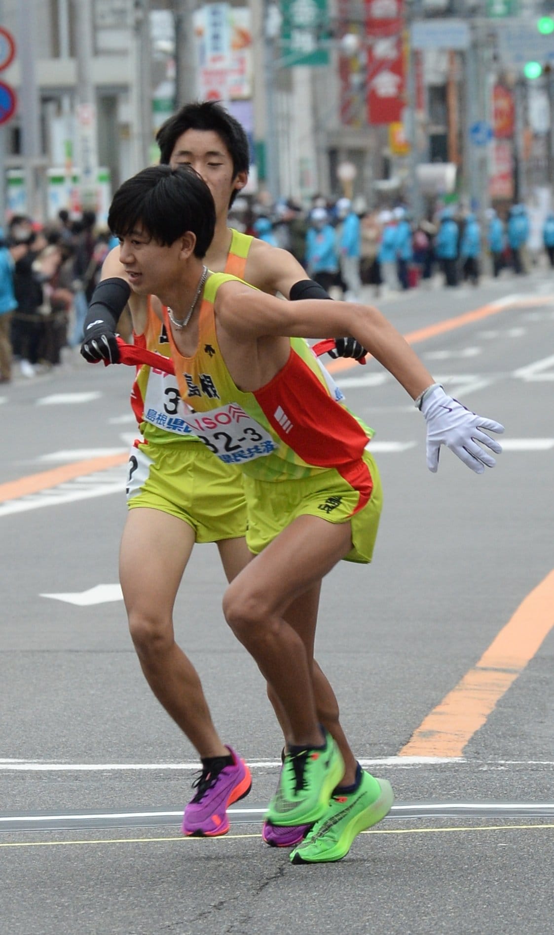 【写真特集】都道府県対抗男子駅伝 島根、懸命な追い上げで健闘 山陰中央新報デジタル