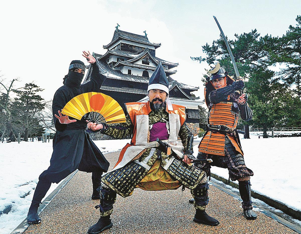 まつえ若武者隊10周年 温かい言葉励み おもてなし 全国に城下町PR