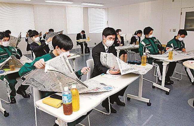 島根トヨペットでニュースペーパープラス新聞教室
