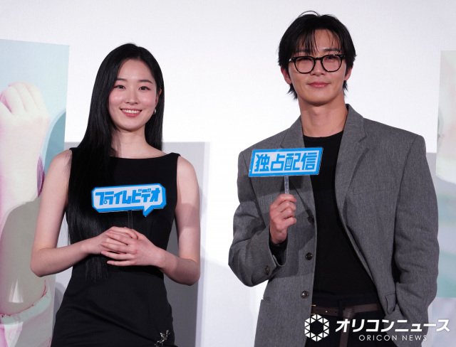 PrimeVideo韓国ドラマ『明日はきっと』配信記念イベントに登壇した（左から）ウォン・ジアン、パク・ソジュン （C）ORICON NewS inc.