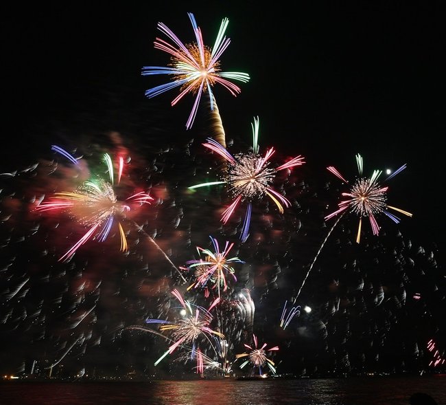 松江水郷祭の花火（２０２２年８月６日）