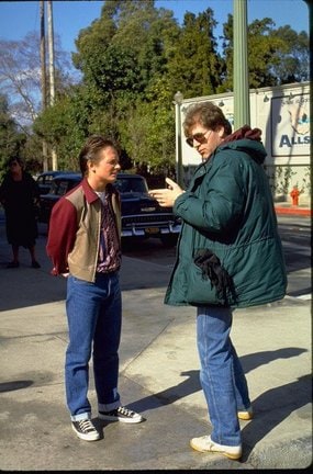 『バック・トゥ・ザ・フューチャー』メイキング写真（C）UNIVERSAL STUDIOS. All Rights Reserved.