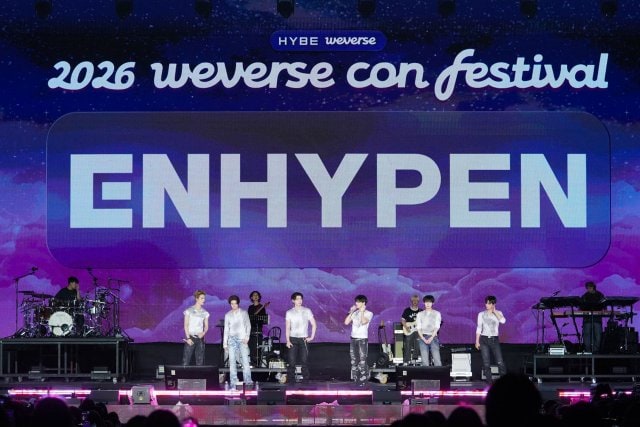 『2026 Weverse Con Festival』に出演したENHYPEN(C)2026 Weverse Con Festival