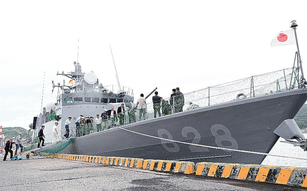 海上自衛隊のミサイル艇「うみたか」が浜田港に 20、21日に見学会