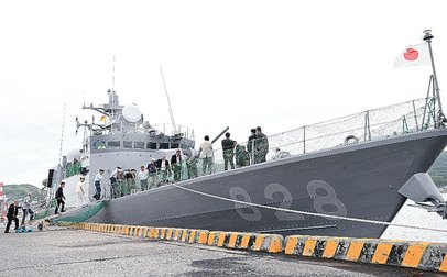 海上自衛隊のミサイル艇「うみたか」が浜田港に 20、21日に見学会