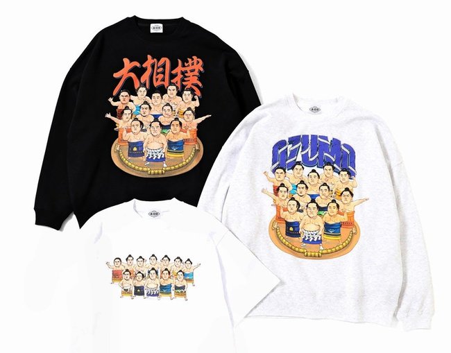 出雲ドームなどで販売されるＴシャツとスエット（ＢＥ　ＡＴ　ＴＯＫＹＯ）