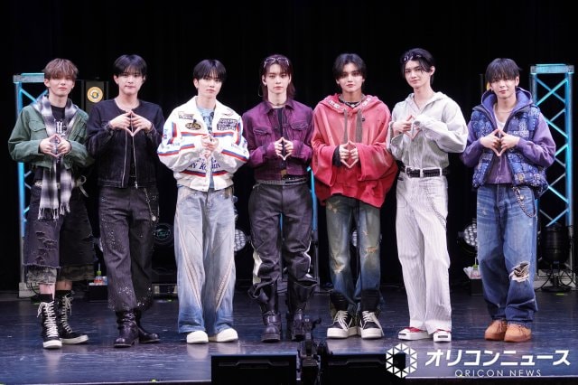 全国47都道府県ツアー開催をは発表したaoen（左から）京助、優樹、礼央、颯太、雅久、輝、琉楓 （C）ORICON NewS inc.