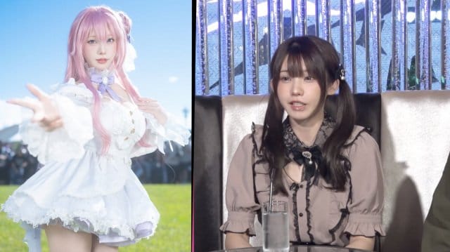 9日放送のABEMA『愛のハイエナ』に出演したえなこ（C）AbemaTV,Inc.