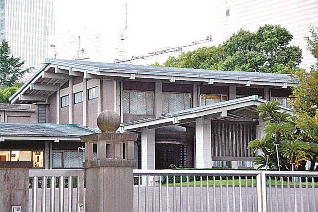 １３日に細田博之衆院議長が記者会見を開く衆院議長公邸＝東京・永田町