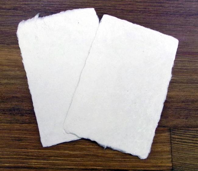 紙すき体験で作るはがき