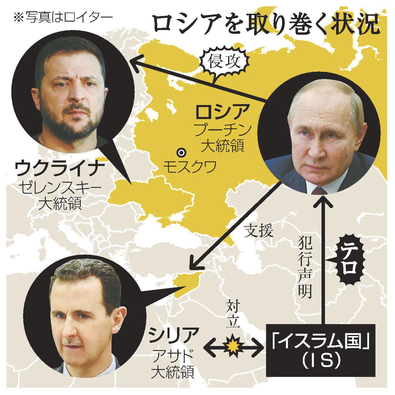 阻止できず 広がる動揺 モスクワの銃乱射テロ 山陰中央新報デジタル