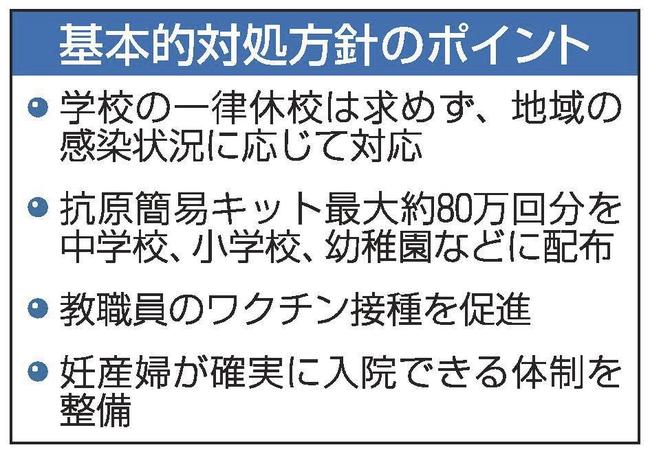 基本的対処方針のポイント