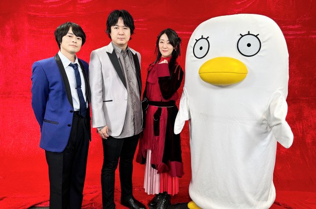 劇場アニメ『新劇場版 銀魂 -吉原大炎上-』に出演する(左から)阪口大助、杉田智和、釘宮理恵(C)空知英秋/劇場版銀魂製作委員会