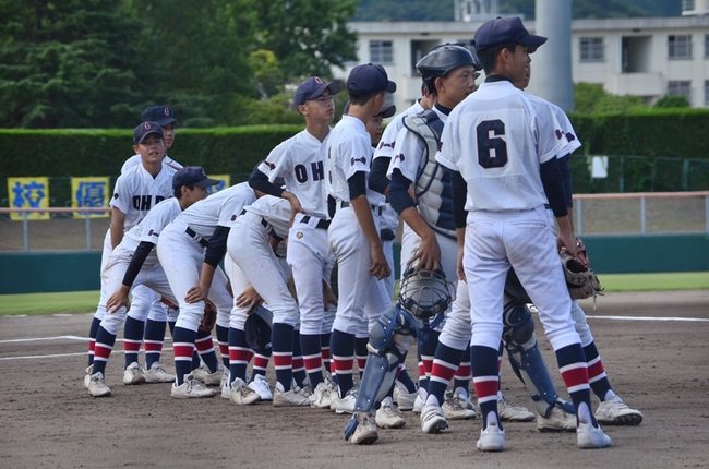 広瀬－大田一＝２０２３年７月２４日、浜田市野球場