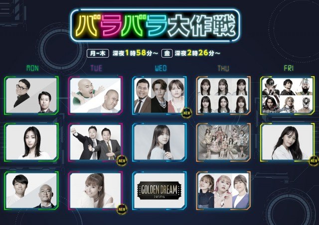 テレ朝『バラバラ大作戦』新ラインナップ