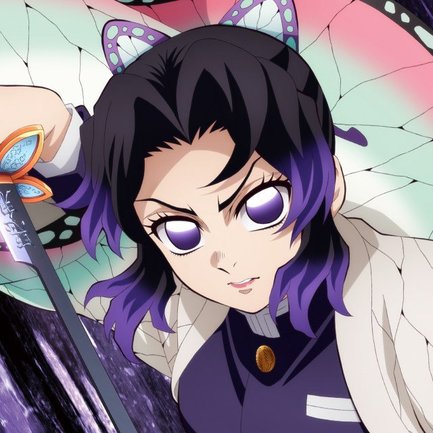 『劇場版「鬼滅の刃」無限城編 第一章 猗窩座再来』胡蝶しのぶのイラスト　(C)吾峠呼世晴／集英社・アニプレックス・ufotable