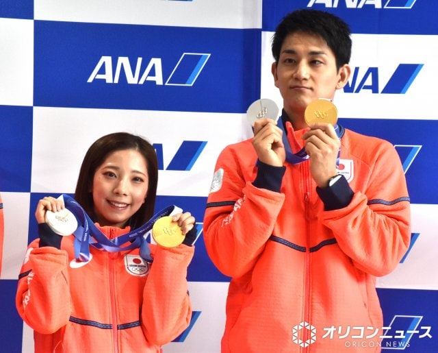 りくりゅう(左から)三浦璃来、木原龍一 (C)ORICON NewS inc.