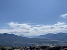 車山山頂からの風景。奥に見えるのが富士山＝長野県茅野市
