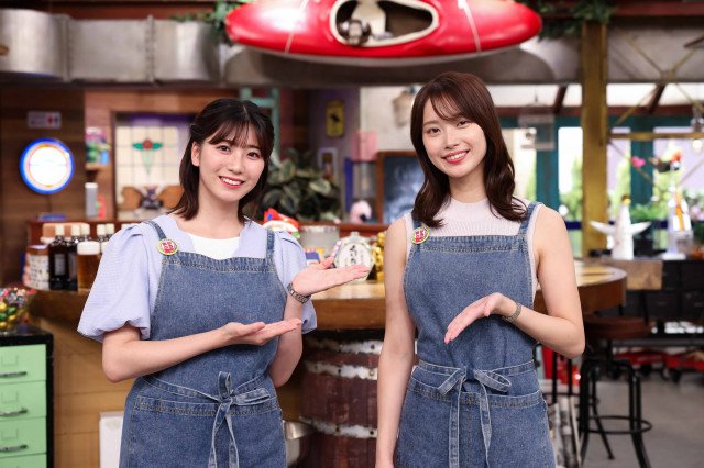 『おかべろ』新旧アシスタント（左から）田中友梨奈アナ、橋本和花子アナ（C）カンテレ