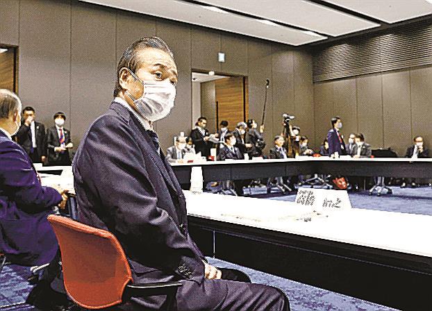 ２０２０年３月、東京で開かれた東京五輪・パラリンピック組織委の理事会に出席した高橋治之被告＝東京都新宿区
