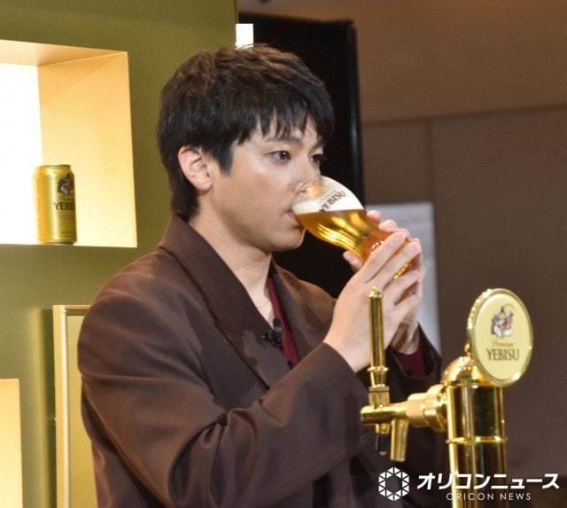 昼ビールを堪能した山田裕貴 （C）ORICON NewS inc.