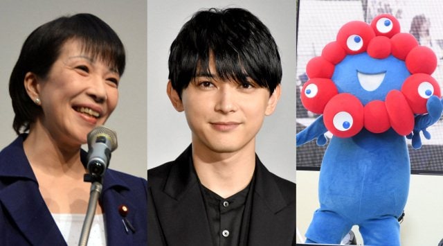 （左から）高市早苗総裁（2015年撮影）、吉沢亮、ミャクミャク （C）ORICON NewS inc.