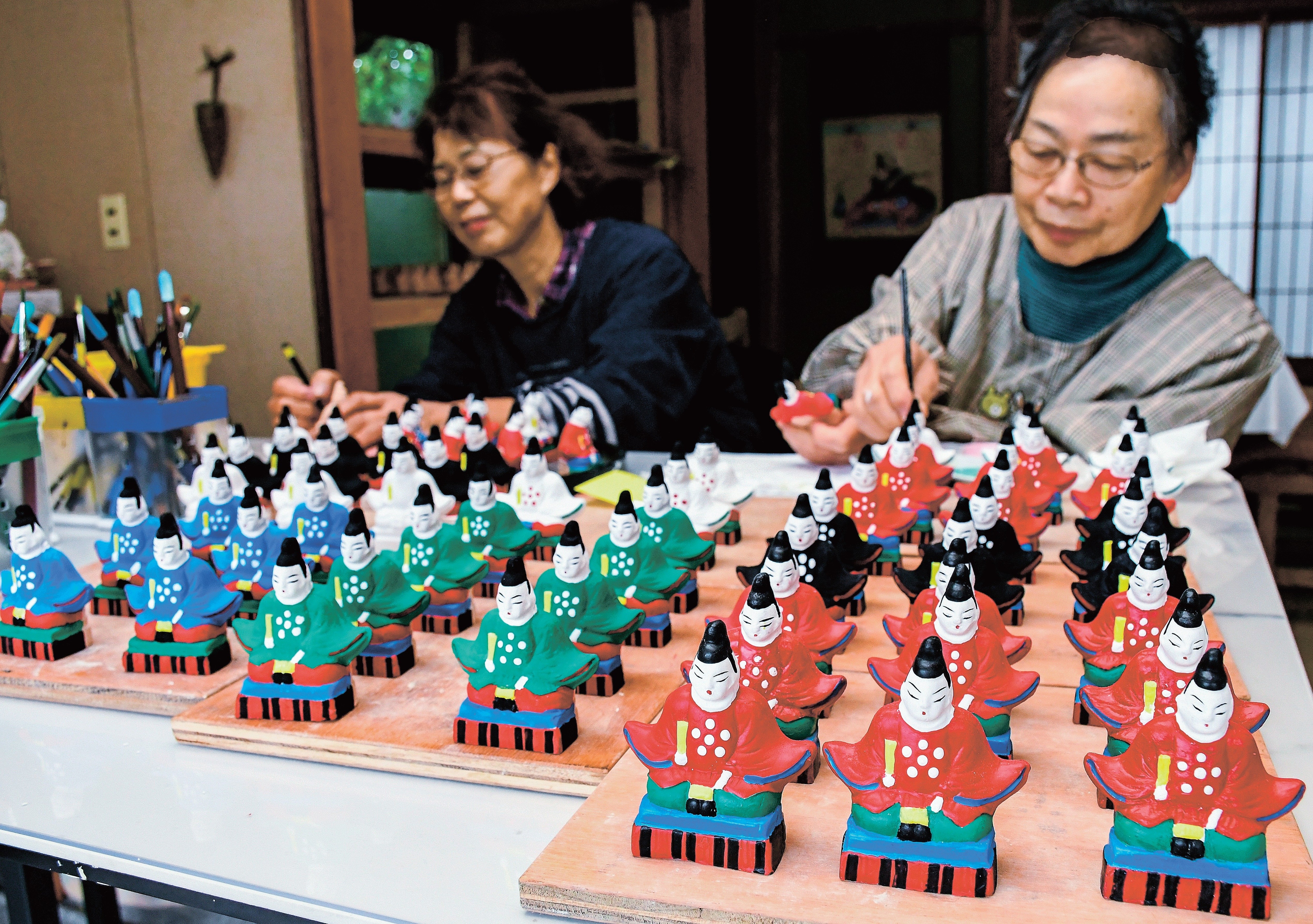 鮮やかな出雲五色天神に願い 斐川でこや連 | 山陰中央新報デジタル