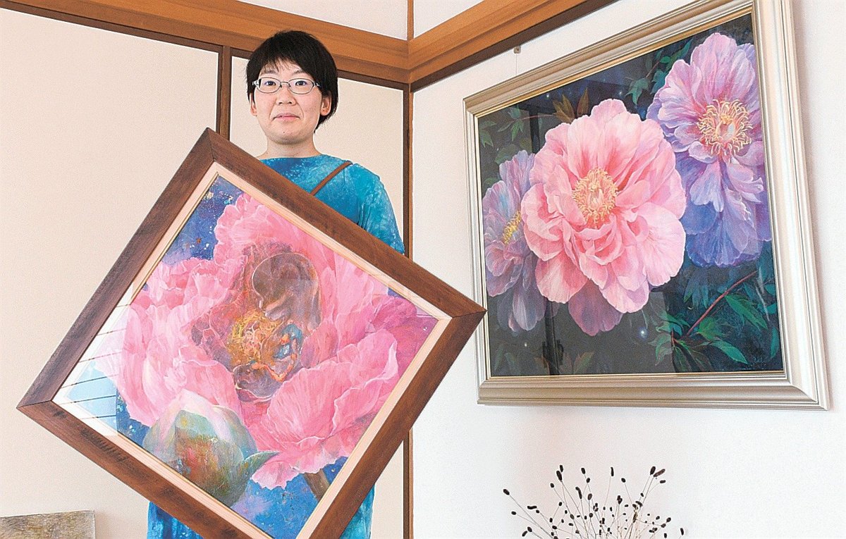温かいもの感じて」 松江在住の画家・伊藤遥さん、広島で個展 | 山陰