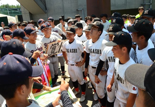 （１０）立正大淞南－益田東＝２０２３年７月２６日、県立浜山公園野球場