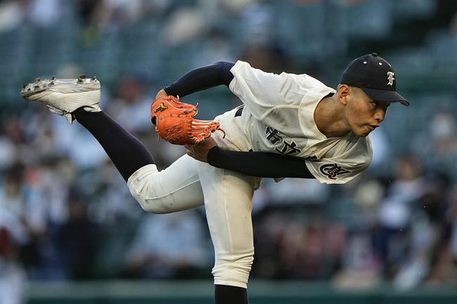 甲子園で好投した森本哲星（市立船橋）