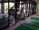 島根県庁入り口に突っ込んだ軽自動車