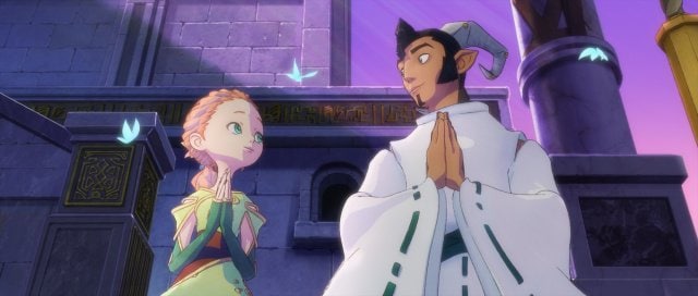 心を通わせるナギとガス=『映画 えんとつ町のプペル ~約束の時計台~』(公開中)(C)西野亮廣/「映画 えんとつ町のプペル ~約束の時計台~」製作委員会