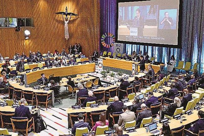 「ＳＤＧｓ」に関する首脳級会合＝〓（?）日、米ニューヨークの国連本部（共同）〓（?）