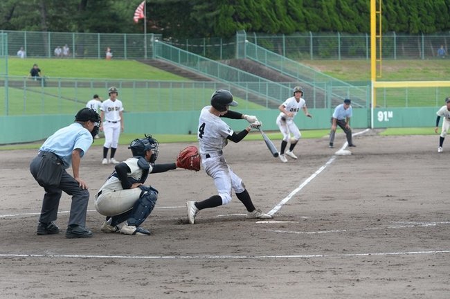 出雲商業－大田＝２０２３年７月１５日、県立浜山公園野球場
