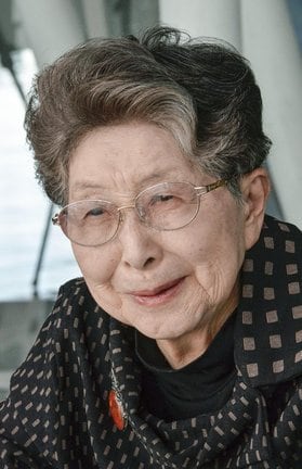 民話再訪者の小野和子さん＝２０２０年２月
