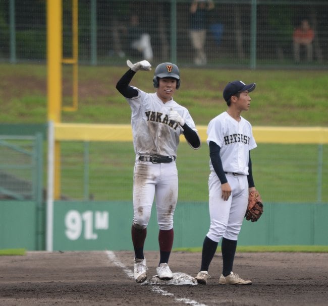 矢上－松江商業＝２０２３年７月１４日、県立浜山公園野球場