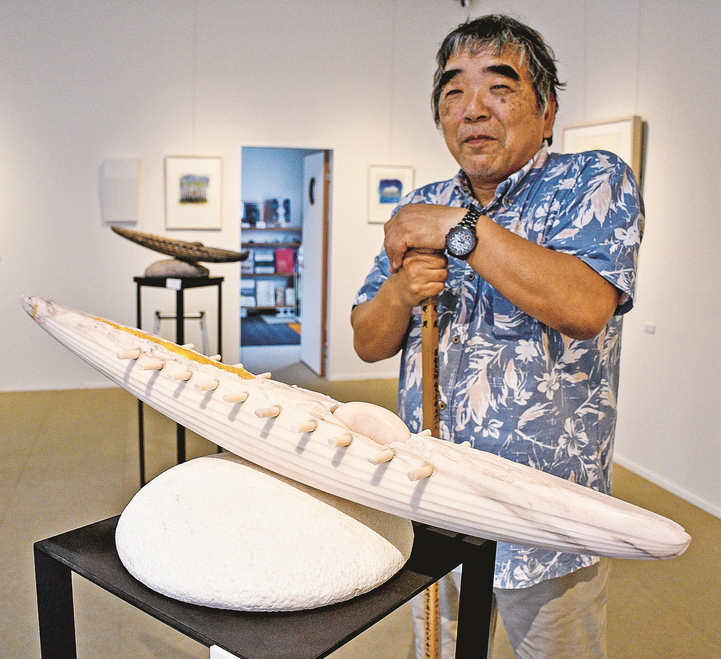 神話、遺跡を彫刻に 鳥取で作品展 | 山陰中央新報デジタル