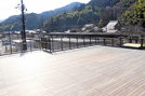 ＪＲ津和野駅に完成した展望デッキ＝島根県津和野町後田（許可を得て撮影）