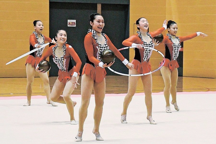 新体操・開星 練度向上、練習の成果 次の大会へ決意新た 第63回島根