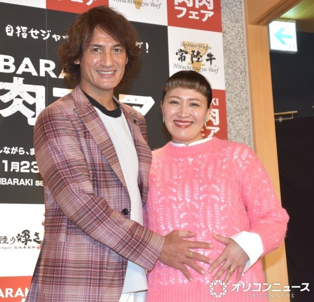 (左から)本並健治&丸山桂里奈夫妻 (C)ORICON NewS inc.