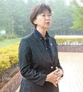 大会を振り返る小林浩美会長＝大山平原ゴルフクラブ
