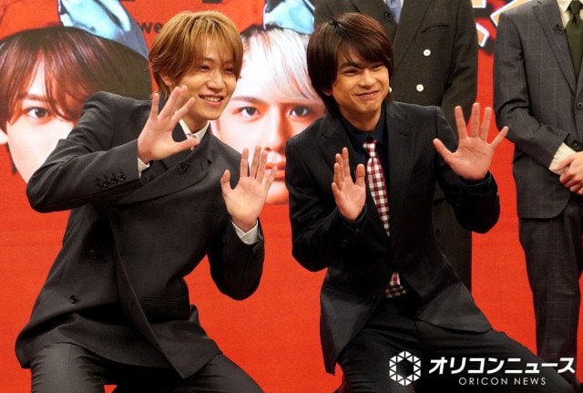 『タイムレスマン』記者発表に登壇したtimelesz(左から)橋本将生、佐藤勝利 (C)ORICON NewS inc.