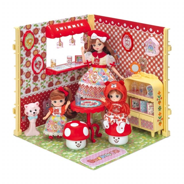 リカちゃん＆双子姉妹が平成レトロ“かわいい”仕様に、SWIMMERコラボ第2