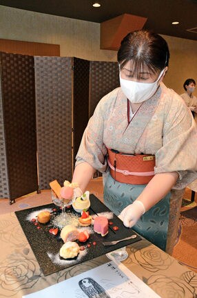 専属パティシエ特製のスイーツプレート