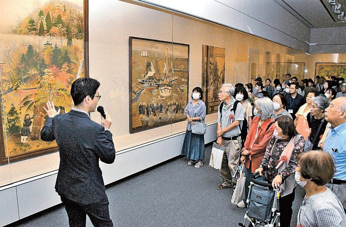 牛の絵作者 落合朗風作 落合朗風、求めた革新性 島根